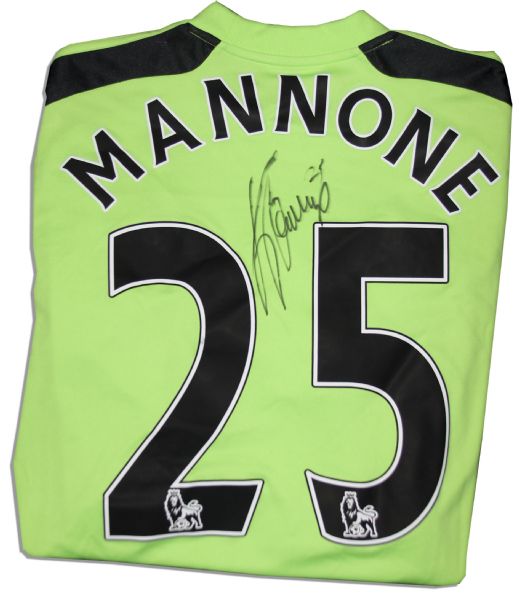 Vito Mannone Match Worn Sunderland Football Shirt Signed