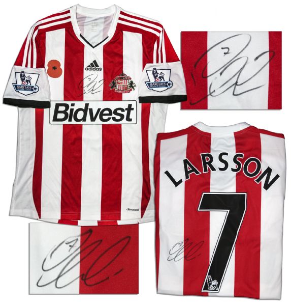 Seb Larsson Match Worn Football Shirt Signed