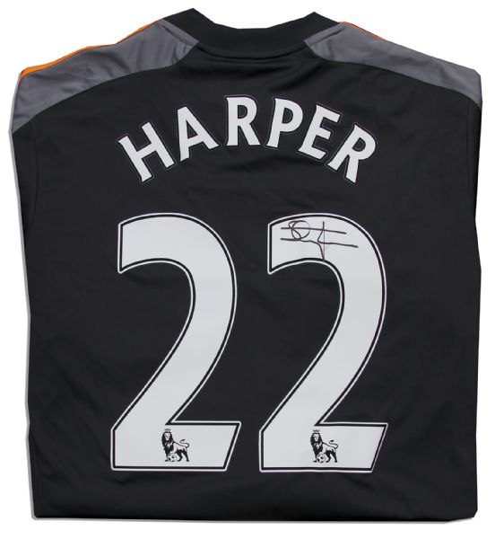 Steve Harper Match Worn Hull City Football Shirt Signed