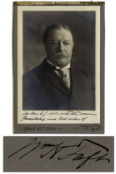 William Howard Taft Photo Signed