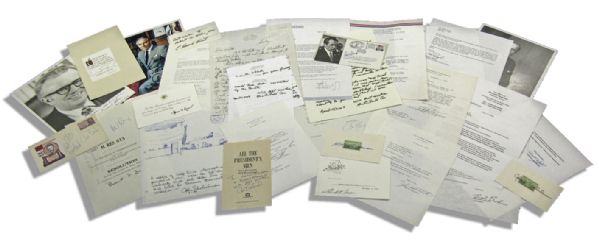 Incredible Collection of 140+ Signatures of Key Players In the Watergate Scandal -- Including President Nixon, Woodward & Bernstein, Haldeman & Erlichman & Senate Watergate Committee Members