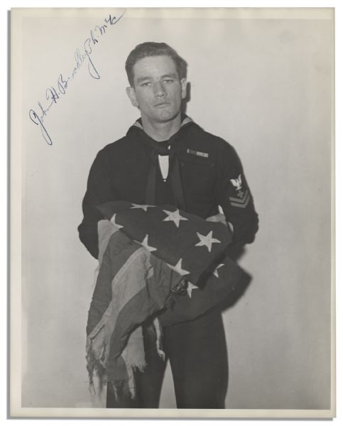 Scarce Set of Three Photos Signed by Each of the Iwo Jima Flag Raising Survivors -- Hayes, Gagnon & Bradley