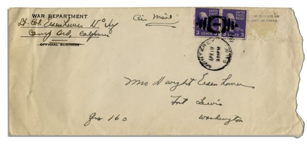 Dwight D. Eisenhower Autograph Envelope Signed