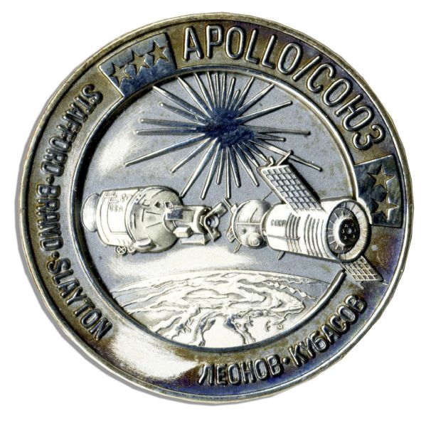 Jack Swigert's Own Apollo-Soyuz Test Project Robbins Medal -- Serial #89F -- One of Just 93 Flown