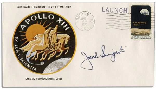 Jack Swigert's Personally Owned Apollo 13 First Day Cover Signed