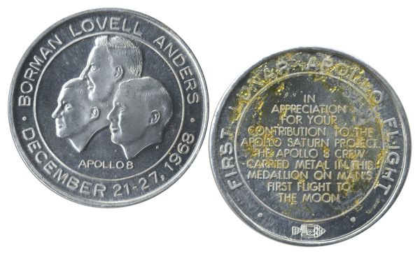 Jack Swigert's Own Collection of Half a Dozen Apollo 8 Commemorative Coins