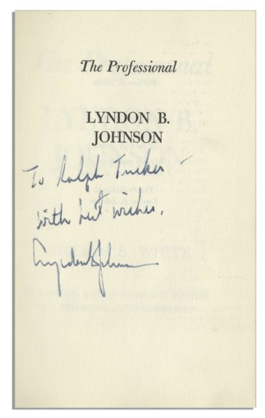 Lyndon B. Johnson Signed First Edition of ''The Vantage Point''