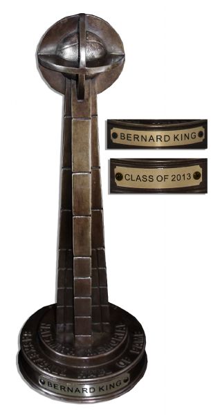 Bernard King's Basketball Hall of Fame Trophy