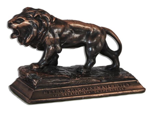 MGM Paperweight -- The Iconic Metro-Goldwyn-Mayer Lion