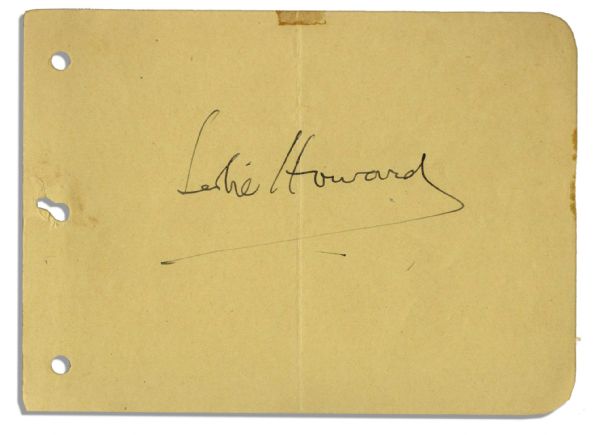 Leslie Howard Signature