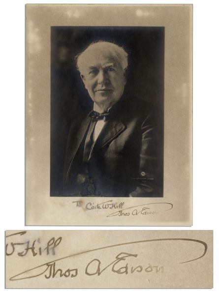 Thomas Edison Photo Signed