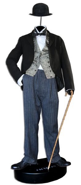 Robert Downey, Jr. Costume From His Best Actor-Nominated Role as Charlie Chaplin -- Costume For Chaplin's Iconic ''Tramp'' Character