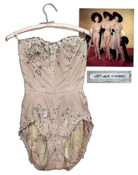 Beautiful Leotard Screen Worn by Tragic Actress Kay Kendall in ''Les Girls'' -- The Film That Won Her a Golden Globe Before Her Death at Age 32 & Also Won Academy Award For Costume Design