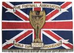 Giant FIFA World Cup Union Jack Table Drop Flag From 1966 -- 59 x 43.25