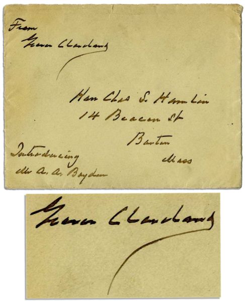 Grover Cleveland Signed Envelope