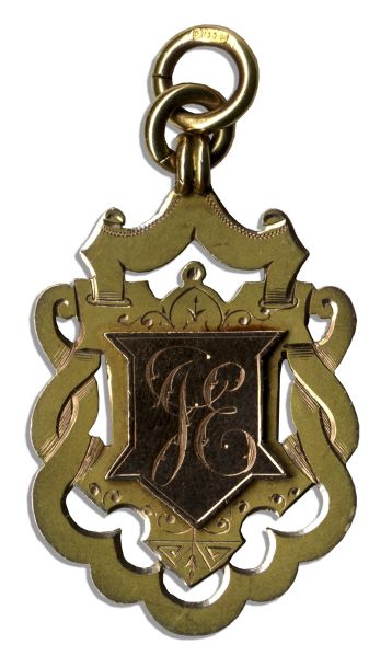19th Century Football Gold Medal From Aston Villa's Win at the 1894-95 Birmingham and District Football League Championship