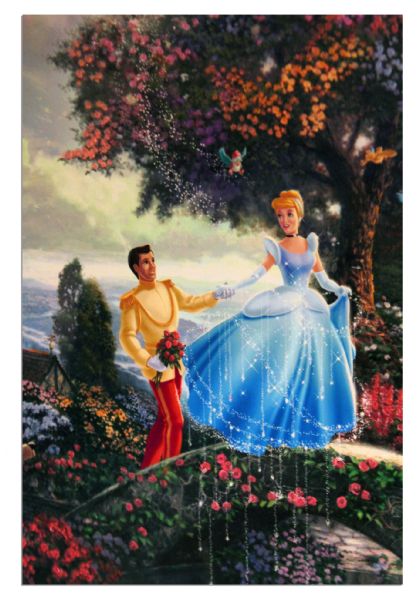 Thomas Kinkade Artist Proof Limited Edition Signed -- ''Cinderella Wishes Upon a Dream''