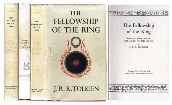 J.R.R. Tolkien's Classic ''Lord of the Rings'' Trilogy -- First Edition Set