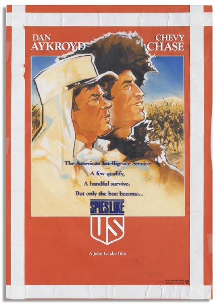 Original Artwork for the 1985 Film Starring Dan Aykroyd & Chevy Chase, ''Spies Like Us''