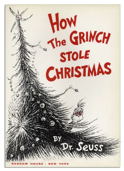 True First Edition, First Printing of ''How The Grinch Stole Christmas'' in Beautiful Condition -- With Well-Preserved Dustjacket