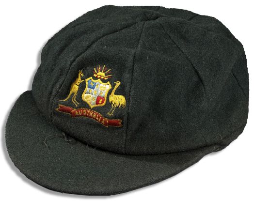 Australian Cricketer Ian Redpath Personally Owned & Worn Wool Cricket Cap From the 1974-75 Season