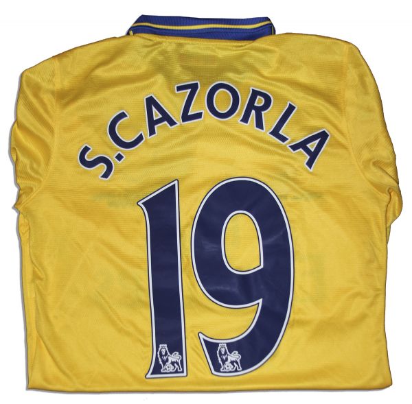 Santi Cazorla Match Worn Arsenal Shirt Signed
