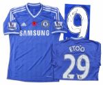Samuel Etoo Chelsea Match Worn Chelsea Shirt Signed