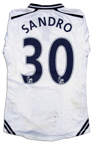 Sandro Match Worn Tottenham Hotspur Football Shirt Signed