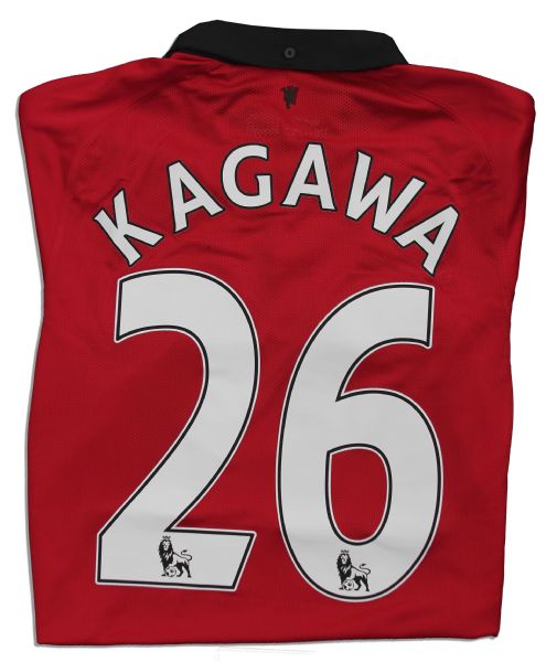 Shinji Kagawa Match Worn Manchester United Football Shirt Signed 
