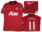 Giggs Signed Match Worn Shirt From Manchester United