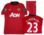 Tom Cleverley Match Worn Manchester United Shirt Signed