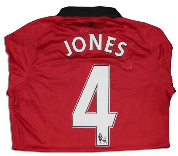 Phil Jones Signed Match Worn Shirt From Manchester United