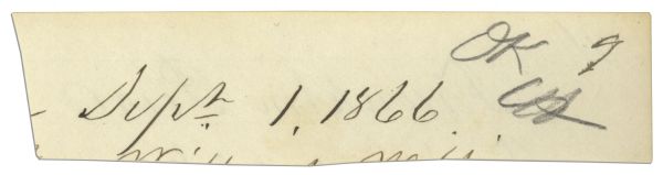 Excellent Franklin Pierce Signature