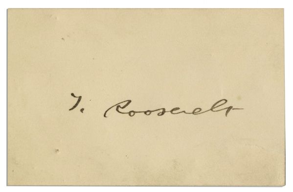Theodore Roosevelt Signature