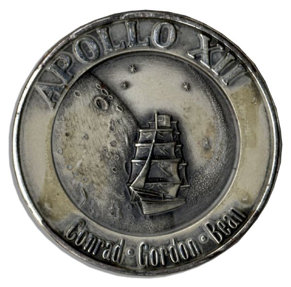 Jack Swigert's Personally Owned Space-Flown Apollo 12 Robbins Medal -- Serial Number 171