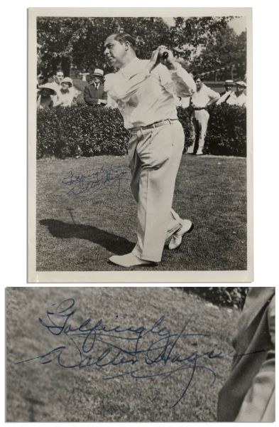 Golf Great Walter Hagen 8'' x 10'' Photo Signed