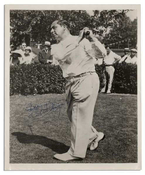 Golf Great Walter Hagen 8'' x 10'' Photo Signed