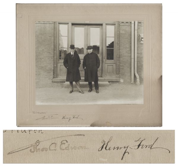 Thomas Edison & Henry Ford Signed Photo