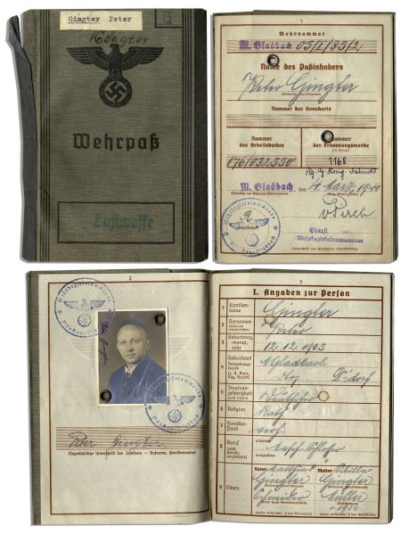 German Nazi ID Book