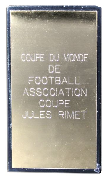 Jules Rimet FIFA World Cup Trophy From 1970 -- The Last Year of the Jules Rimet Trophy