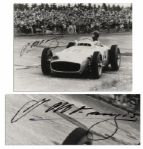 Formula One Race Car Driver Extraordinaire Juan Manuel Fangio Photo Signed