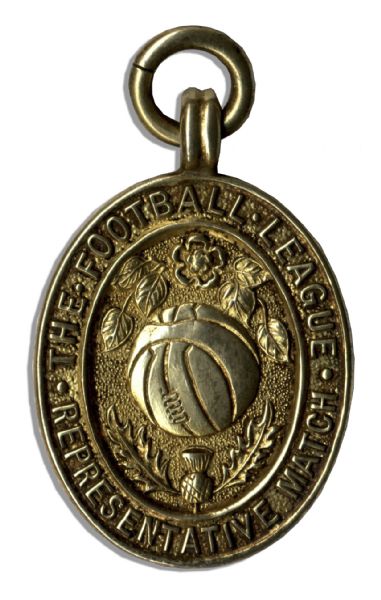 Football League Silver-Gilt Medal From The Representative Match With Scottish Football League in 1964