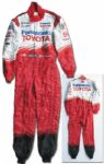 Oliver Panis Worn Race Suit Signed -- Worn During Formula One Seasons 2003 & 2004