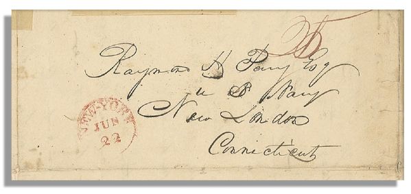 U.S. Navy Commodore Matthew C. Perry Autograph Letter Signed -- ''...your...Prize money for the Capture of the Schooner Falcon in 1813...dear brother...your fortune has ceased to sun...''