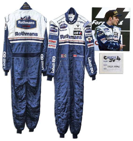 Jacques Villeneuve's Racesuit From 1995