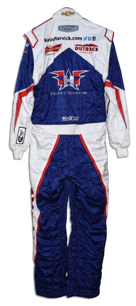 Kevin Harvick Race-Worn & Signed Suit From the NASCAR Sprint Cup Series Toyota/Save Mart 350 Race in 2014