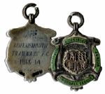Bournemouth & District Junior Football League 1913-1914 Silver Medal -- Awarded to the Bournemouth Tramways Football Club