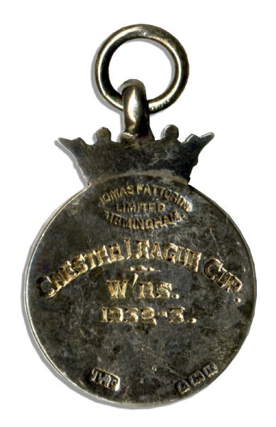 Football Season League Cup Medal From the 1932-33 Season
