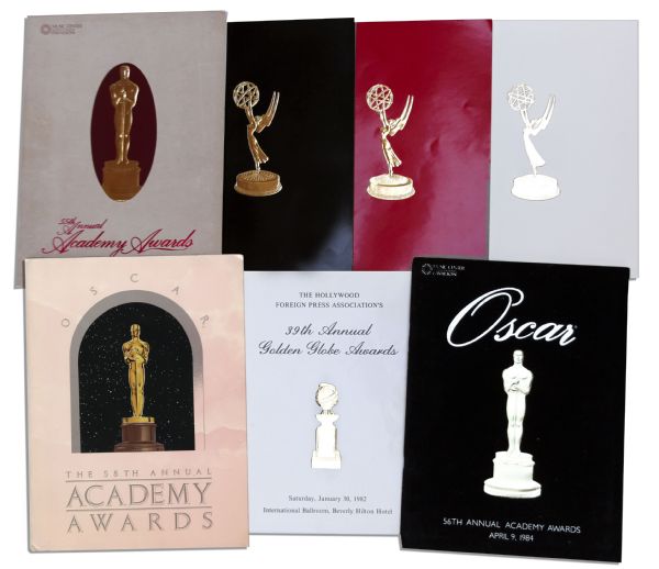Academy Awards, Emmy & Golden Globe Program Collection -- Seven Programs Spanning 1981-1986