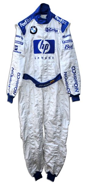 Formula 1 Suit Race-Worn by Juan Pablo Montoya During the 2004 BMW Williams Season